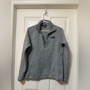 Patagonia better sweater 1/4 zip fleece size med vvvguc